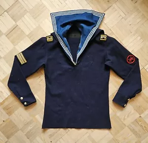 Soviet Naval Blue Shirt Uniform USSR Sailor Sergeant Flanka VMF Uniform - Picture 1 of 12