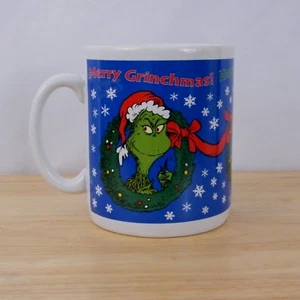 The Grinch Kaffeebecher groß Punze Merry Grinchmas Happy Who Jahr Vintage 1998 - Bild 1 von 8