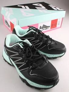 FILA Quadrix Mujer Trail Running Senderismo Zapatos Negro Y Verde Azulado - Imagen 1 de 7