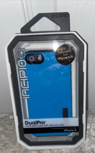 Incipio Dual PRO Hard Shell with Silicone Core for iPhone 5/5s Lt. Blue - Picture 1 of 5
