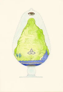 02025 Fortuna Flasks Series-Flask 0-THE EMERALD TABLET - Picture 1 of 3