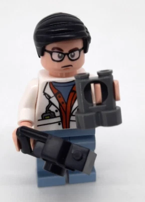 Lego Scientist Jurassic World, jw041, 10758 Minifigura con Cámara y Binoculares Foto 1 de 4