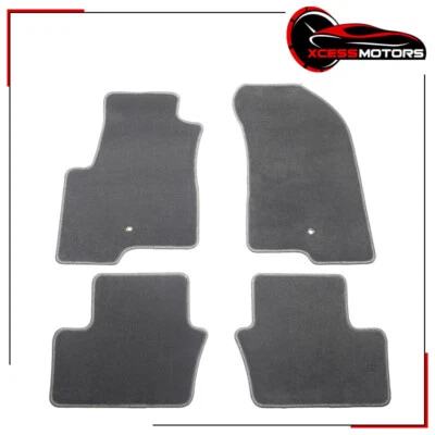 Fits 07-16 Jeep Compass/Patriot Floor Mats 4PCS Gray Nylon Carpets Protector Set - Imagem 1 de 4
