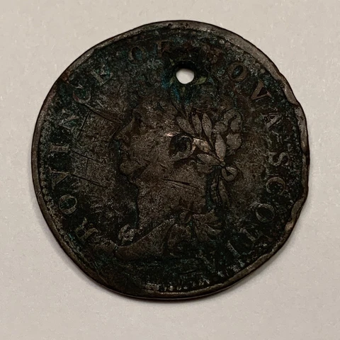 1823? Nova Scotia Half Penny Token  FREE SHIPPING Cover