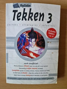 Tekken 1-3 100% Official Vintage Secrets Strategies Solutions Tips PB BOOK PS1 - Bild 1 von 3