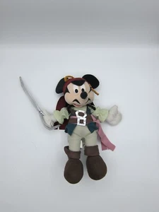 Plush Mickey Mouse DISNEY PARKS Pirate of the Caribbean Jack Sparrow 12" - Picture 1 of 12