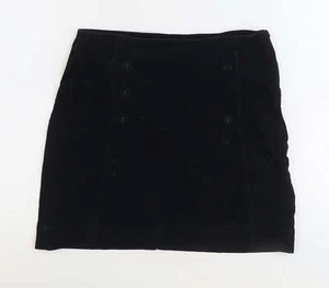 M&Co Womens Black Cotton Blend Skirt Size 12 - Picture 1 of 12