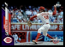 2020 Topps Opening Day Luis Castillo  Meijer Purple Foil 125 Cincinnati Reds