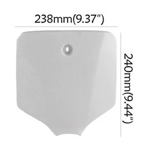 WHITE NUMBER PLATE FOR KAWASAKI KLX110 KX65 DRZ110 KLX DRZ 110 - Picture 1 of 1