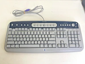 Vintage HP SK-2560 PS/2 Keyboard 104 key wired multimedia computer accessory - Picture 1 of 7