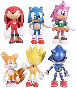 Sonic the Hedgehog Action Figures Cake Toppers, Sonic Figurines Collection 
