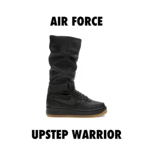 Nike AF1 Air Force Upstep Warrior 860522-001 New Black Trainers Boot US 7 - Picture 1 of 6