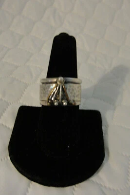 Handmade Sterling Silver Spinner Ring Size 9  New! - Image 1 of 3