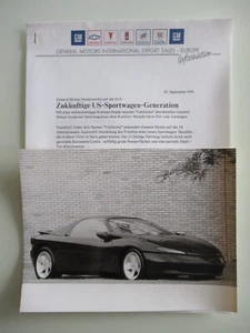 General Motor Presseinformation+1 Pressefoto Concept Car California IAA 09/1991 - Picture 1 of 5