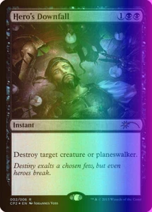 MTG Magic the Gathering Hero's Downfall (2/6) Fate Reforged Clash Pack MP FOIL - Picture 1 of 1