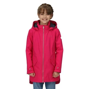 Regatta Girls Talei Waterproof Breathable Jacket Long Hooded - Picture 1 of 7