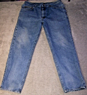 Lee Jeans Men's 36X30 Blue Vintage 1990's High Rise Cotton Medium Wash - Image 1 of 4