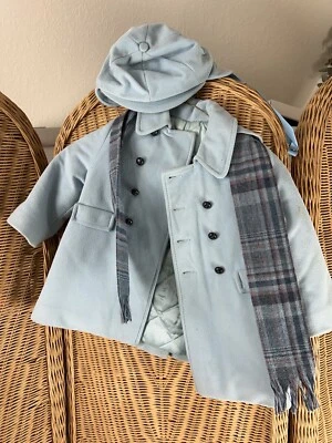 Винтажная детская куртка милый Togs Нью-Йорка размер 2 со шляпой - Изображение 1 из 4