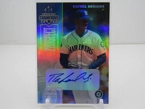 RAFAEL SORIANO 2003 DONRUSS CHAMPIONS PROSPECT AUTOGRAPH AUTO! #188/500! MARINER - Picture 1 of 2