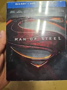 Man of Steel Blu-Ray +Dvd Steelbook | Walmart Exclusive No Spine Slash - Picture 1 of 5