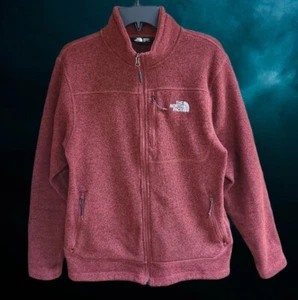 The North Face Mens Knit Jacket Full Zip Pockets Outdoor Marron Size L - Picture 1 of 10