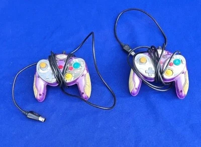 2 Intec G5005 Purple Razor Mini Controller Nintendo GameCube Wired Programmable - Image 1 of 4
