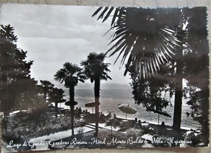 Monte Baldo Hotel & Villa North Italy Garda Lake The Garden RPPC Postcard - Bild 1 von 3