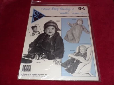 🌼 1991 DK SPORTS #94 - FLEECE BABY BUNTING & TODDLER WARM UPS PATTERN  6M-5  FF - Image 1 of 2