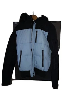 KINGS WILL DREAM SANDERS PUFFER BOMBER JACKET SKY BLUE SIZE XS - Picture 1 of 9