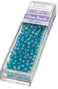 Glass Iridescent Blue Seed Beads 6/0 - Tube - 1.3 oz. - New - Picture 1 of 3