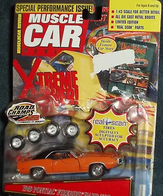 ROAD CHAMPS 1969 PONTIAC FIREBIRD REAL SCAN TIRES & WHEELS 1/43 O Sc - Image 1 of 4
