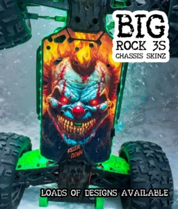 Arrma Big Rock 3s LWB RC Chassis Skin Protector -24 designs - fits 3S LWB models - Picture 1 of 29