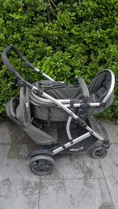 Hauck Duett 2 Tandem Double Pushchair Pram for Baby & Toddler buggy - USED - Picture 1 of 12