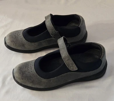 Zapatos Drew Rose Antideslizantes, Cuero, Para Mujer Talla 9M Azul Marino Lámina Metálica Foto 1 de 4