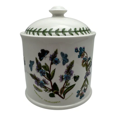 Portmeirion Jardín Botánico Speedwell Forget-Me-Not Almacenamiento Tarro Tapa Bote Foto 1 de 3