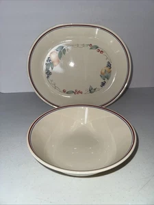 Juego de 2 platos ovalados para servir frutas Corelle Abundance 12"x10" y tazón para servir 8,5" - Imagen 1 de 7