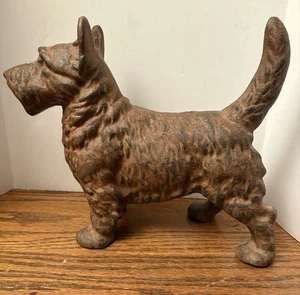 Schwerer Gusseisen Scottish Terrier Hund Türstopper 10” x 8” x 4” - Bild 1 von 6