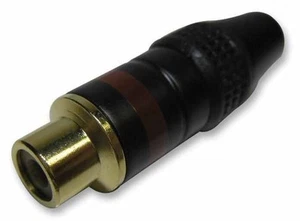 PRO SIGNAL - Soket Phono, Hitam / Merah - Picture 1 of 1
