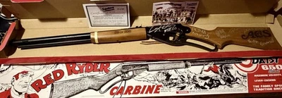 A CHRISTMAS STORY 40TH ANNIVERSARY RED RYDER BB GUN CAST SIGNED #59 OF #500 - Image 1 of 4
