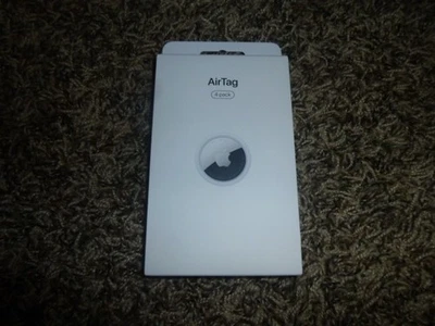 Apple Air Tags 4 Pack AirTag MX542LL/A A2187 BRAND NEW FACTORY SEALED GENUINE - image 1 of 3