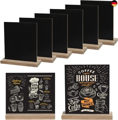 8 Stück Aufsteller Kreidetafel Klein,Mini Kreidetafel Set,Mini Tafeln zum  - Bild 1 von 4