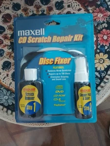 Maxell Disc Scratch Repair Kit CD-335 CD DVD Video Games Remove Scratches Sealed - Picture 1 of 3