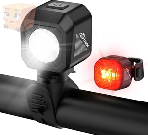 Fahrradlicht Fahrrad Licht Wasserdicht Fahrradbeleuchtung Frontlicht Rücklicht - Bild 1 von 8