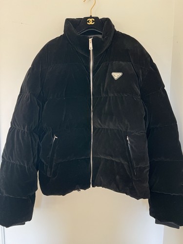 cappotto prada velluto puffer taglia grande