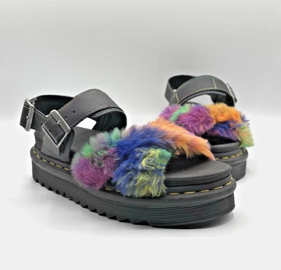 Sandalias mullidas DR MARTENS Voss II para mujer talla 6 plataformas de piel sintética multicolor Foto 1 de 4