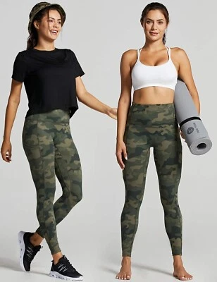Leggings com estampa camuflada oliva  - Imagem 1 de 4