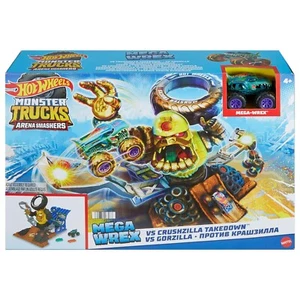 Hot Wheels Mega Wrex Versus Crushzilla Takedown Playset - Picture 1 of 5