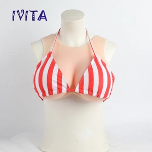 7XL G Cup Big Boobs Silicone Breast Forms Crossdresser Fake Boobs IVITA - Picture 1 of 11