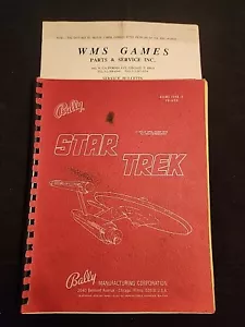 Vintage Bally Star Trek Flipper Spiel Handbuch Schaltplan 🙂 🙂 🙂 - Bild 1 von 2