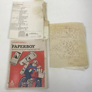 Paperboy Arcade Original Manual with Schematics